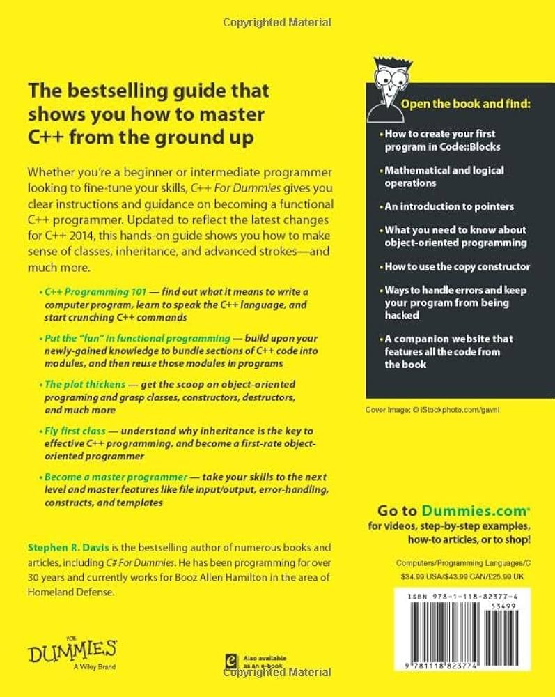 C++のからくり (forDummies series) Amazon.com: Beginning Programming with C++ For Dummies (For